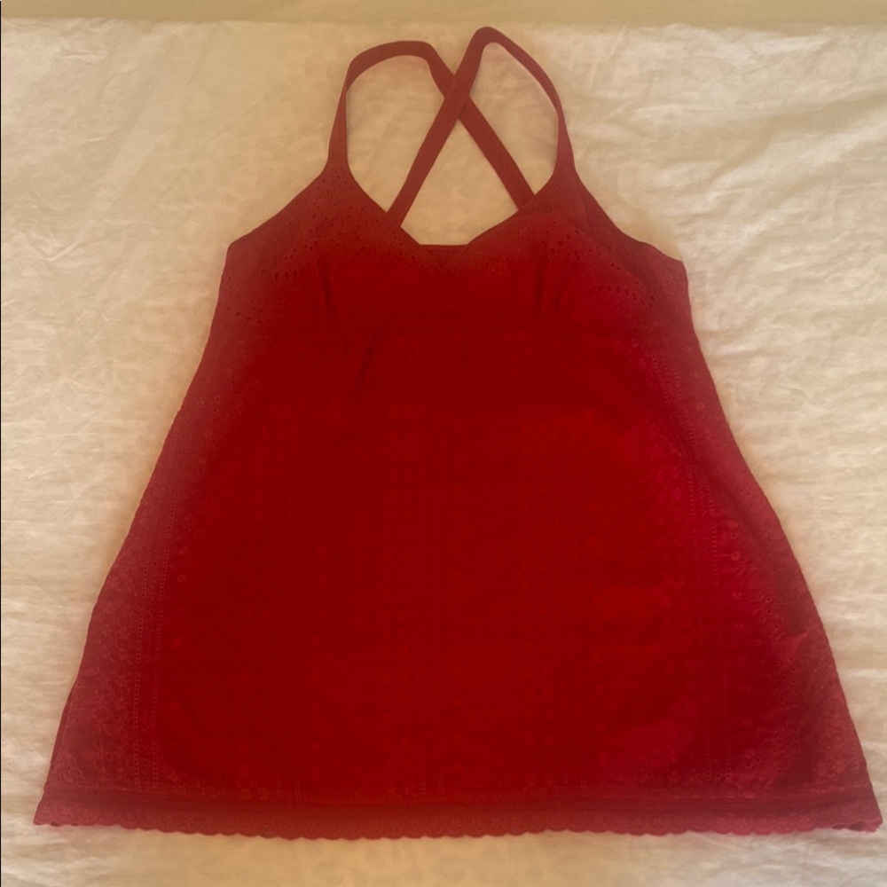 Johnny Was Vibrant Red Top